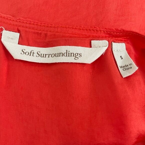 Soft Surroundings - Sleeveless Tunic Size: Small Color: Tangerine - Picture 5 of 7